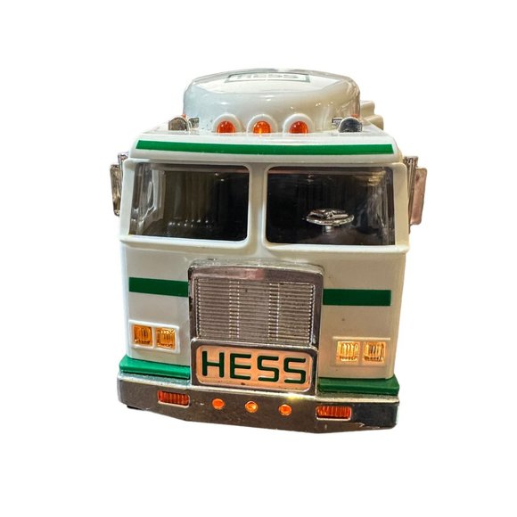 Hess Toy Hauler Truck 1999 Vehicle Lights Realistic Play Vintage Green White - Picture 5 of 8
